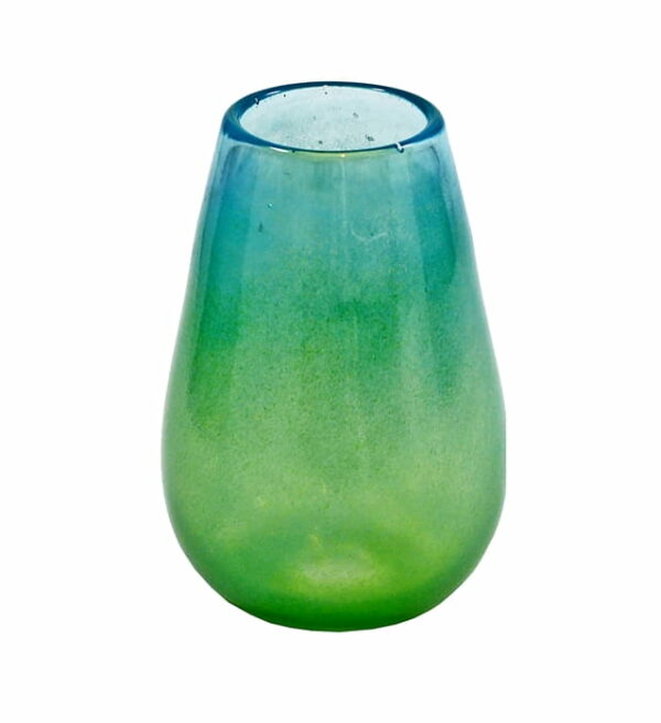 wazon szklany ombre zielono błękitny